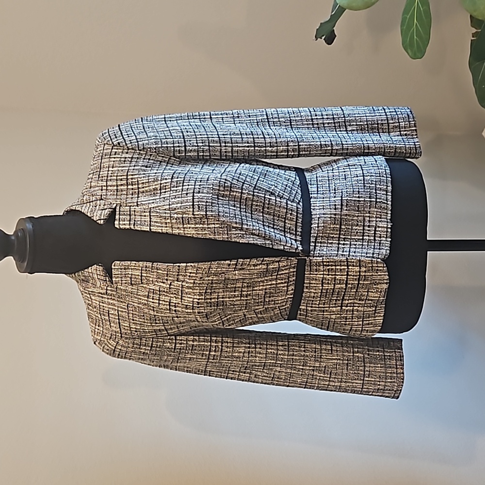 MNG | Black & White Blazer Suit Jacket | Womens Small